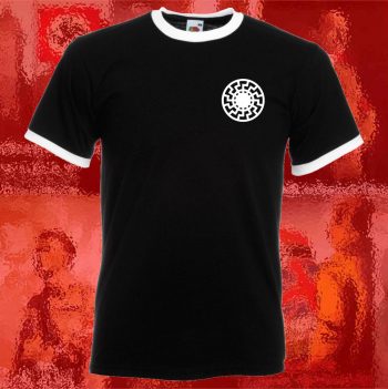 Ringer T-shirt – Black Sun