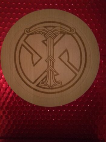 Swastika Sunwheel And Irminsul Breadboard/center Piece