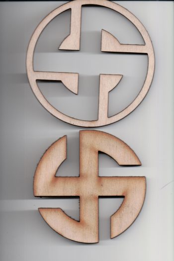 Mobile Swastika Yule Tree Decoration , 2 in 1