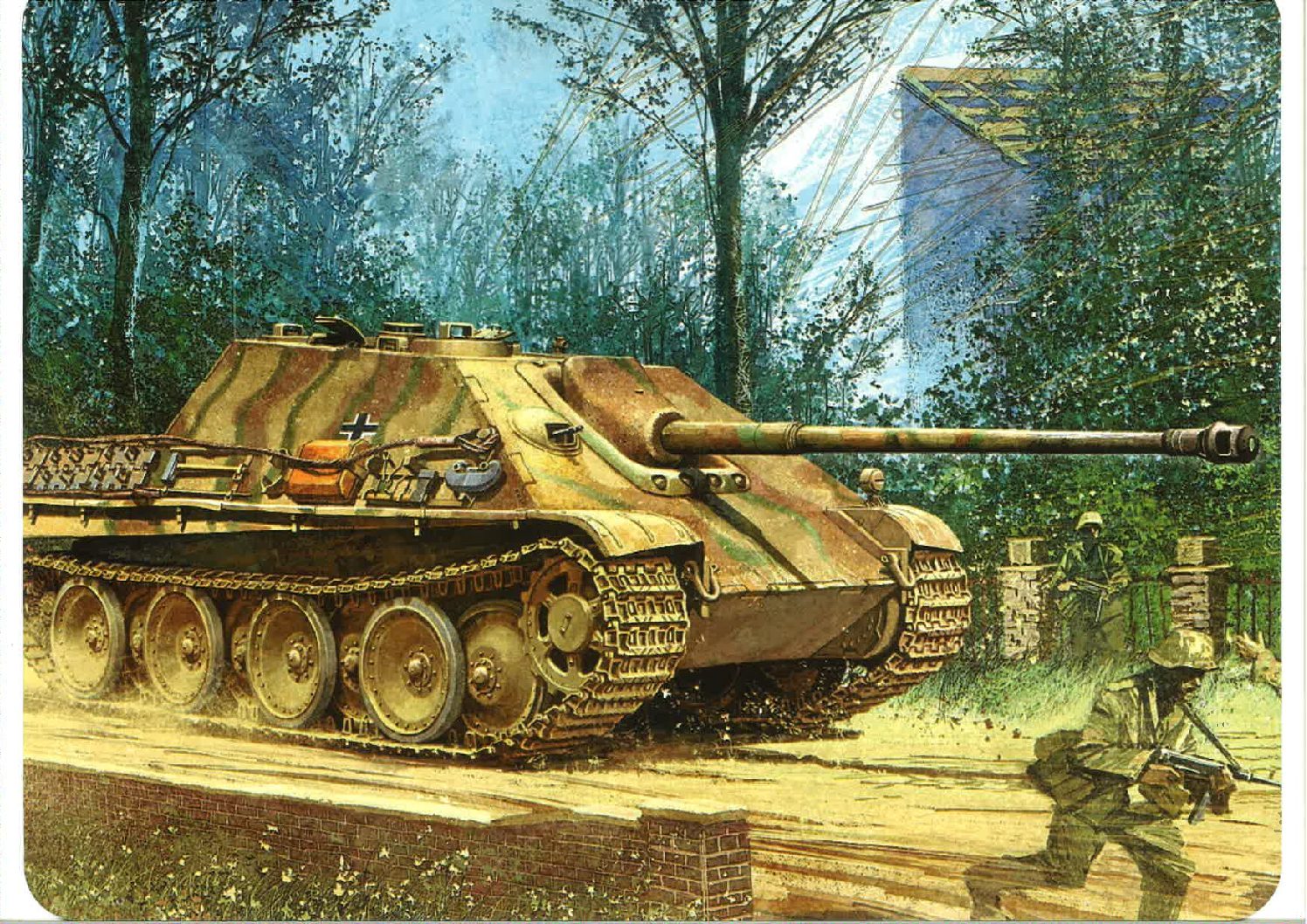 Giant Magnet Jagdpanther tank destroyer. – Third Reich Posters