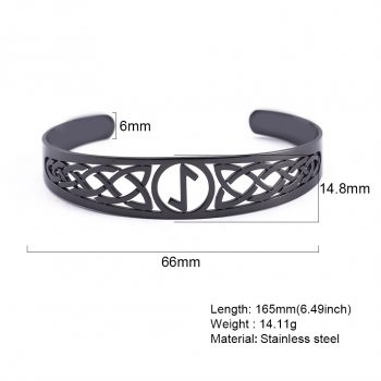 Wolf Hook Bracelet – Black