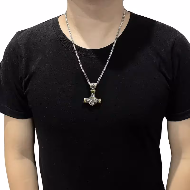 Viking Thor's Hammer and Bracelet set - Image 3